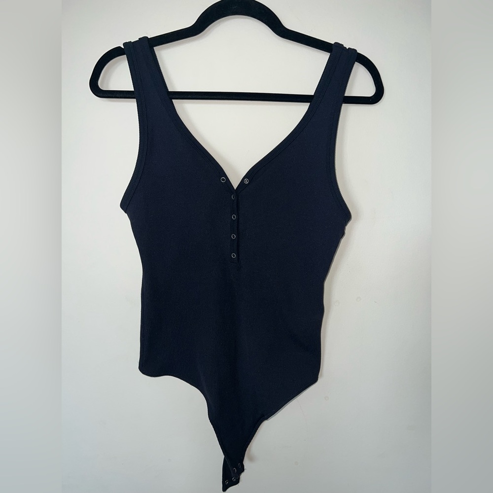 Abercrombie Cotton Ribbed Tank Bodysuit